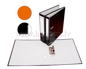 Mape reistrs A4, 75mm, apkalts PP+balts paprs, orans